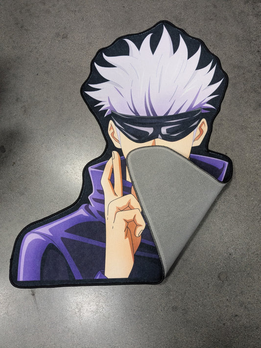 JJK Gojo Anime Cartoon Area Rugs 3D Print Large Carpet Bedroom Non-Slip Floor Mat for Living Room Home Decor Rug 2' x 3'