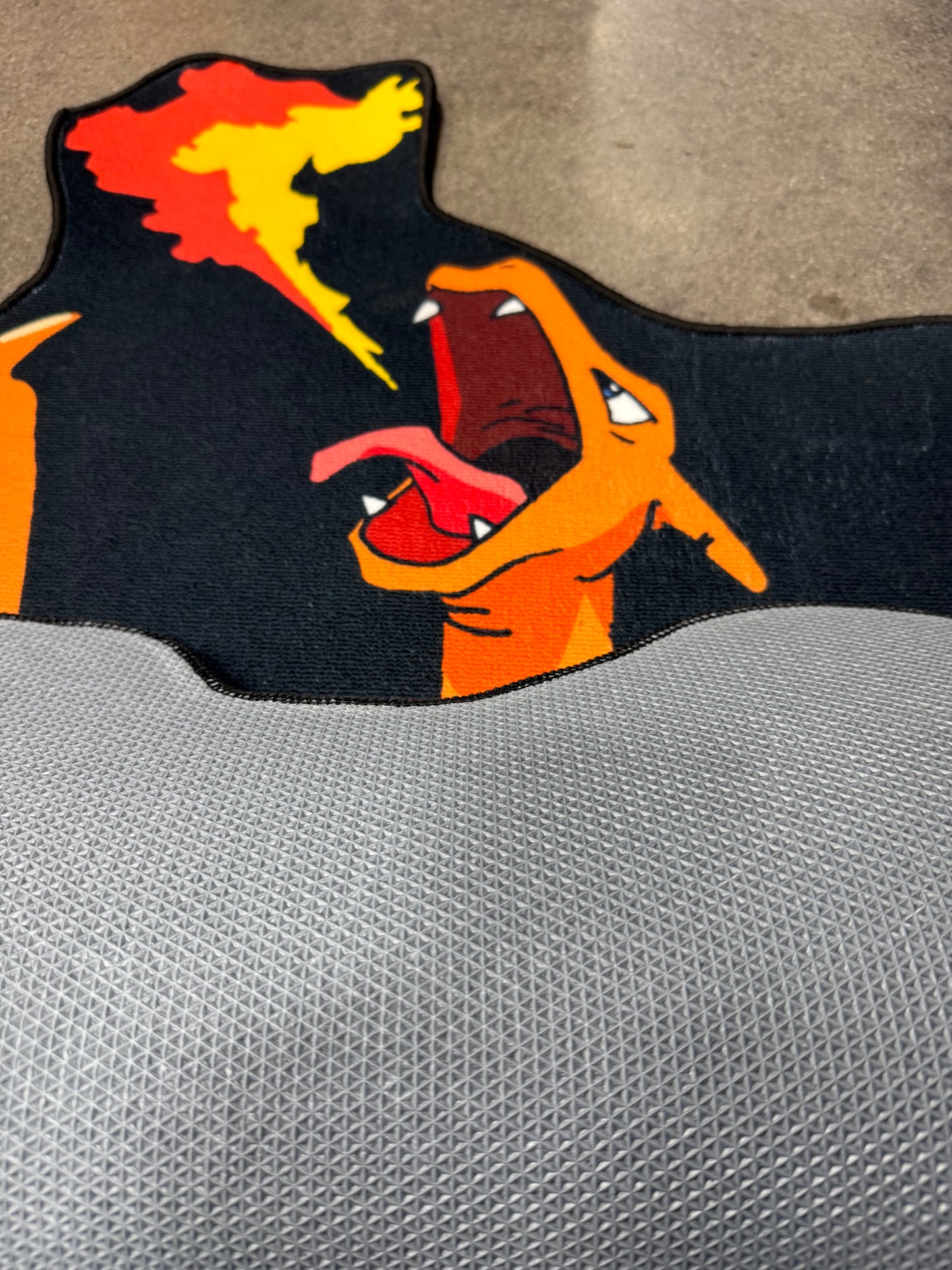 Charizard Area Rugs 3D Print Large Carpet Anime Card Rugs for Boys Girls Kids Bedroom Non-Slip Floor Mat for Living Room Home Decor Rug 2' x 3'
