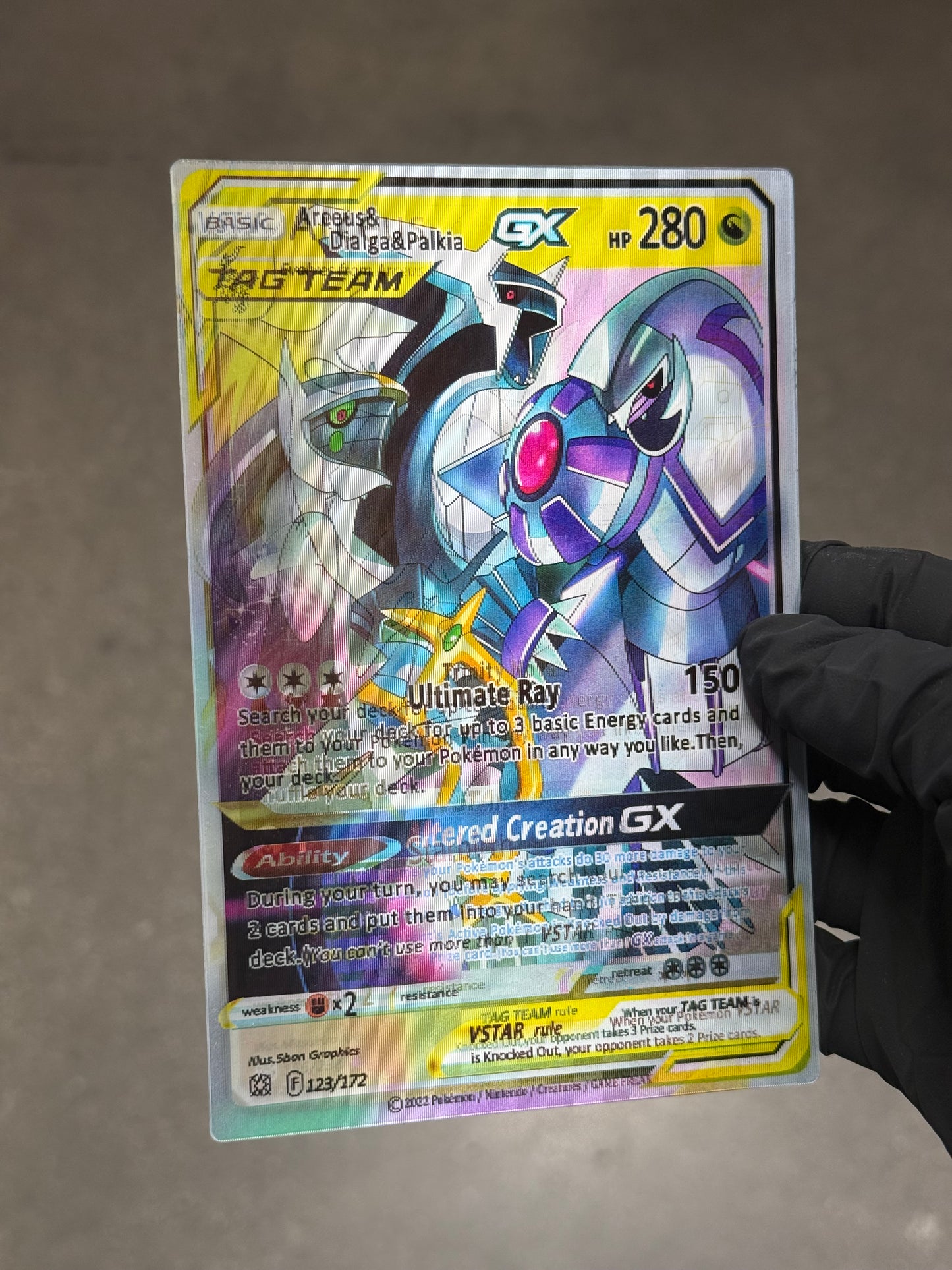 Mew , Arceus , and Dialga Anime 3D Motion Waterproof Sticker Pokemon
