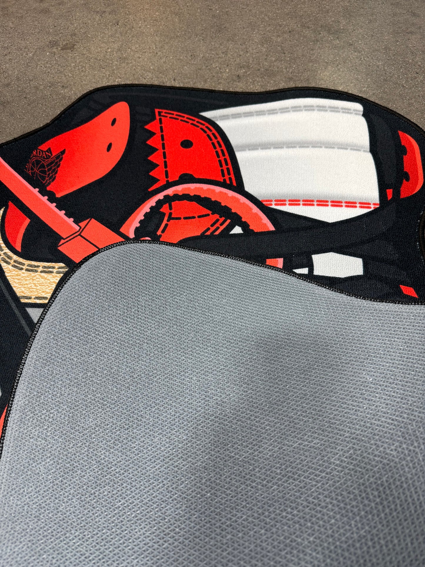 Sneaker Off Area Rugs 3D Print Large Carpet Anime Card Rugs for Boys Girls Kids Bedroom Non-Slip Floor Mat for Living Room Home Decor Rug 3 ftx 3'ft