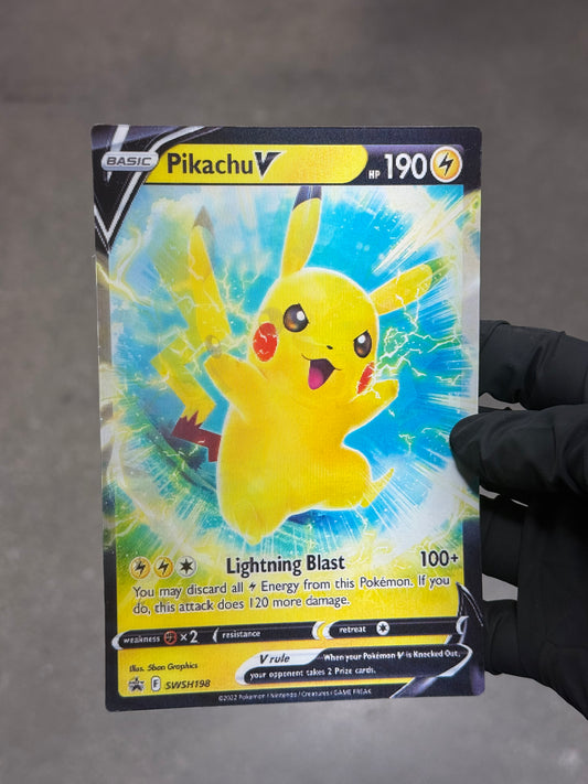 Pikachu V Anime 3D Motion Waterproof Sticker Pokemon