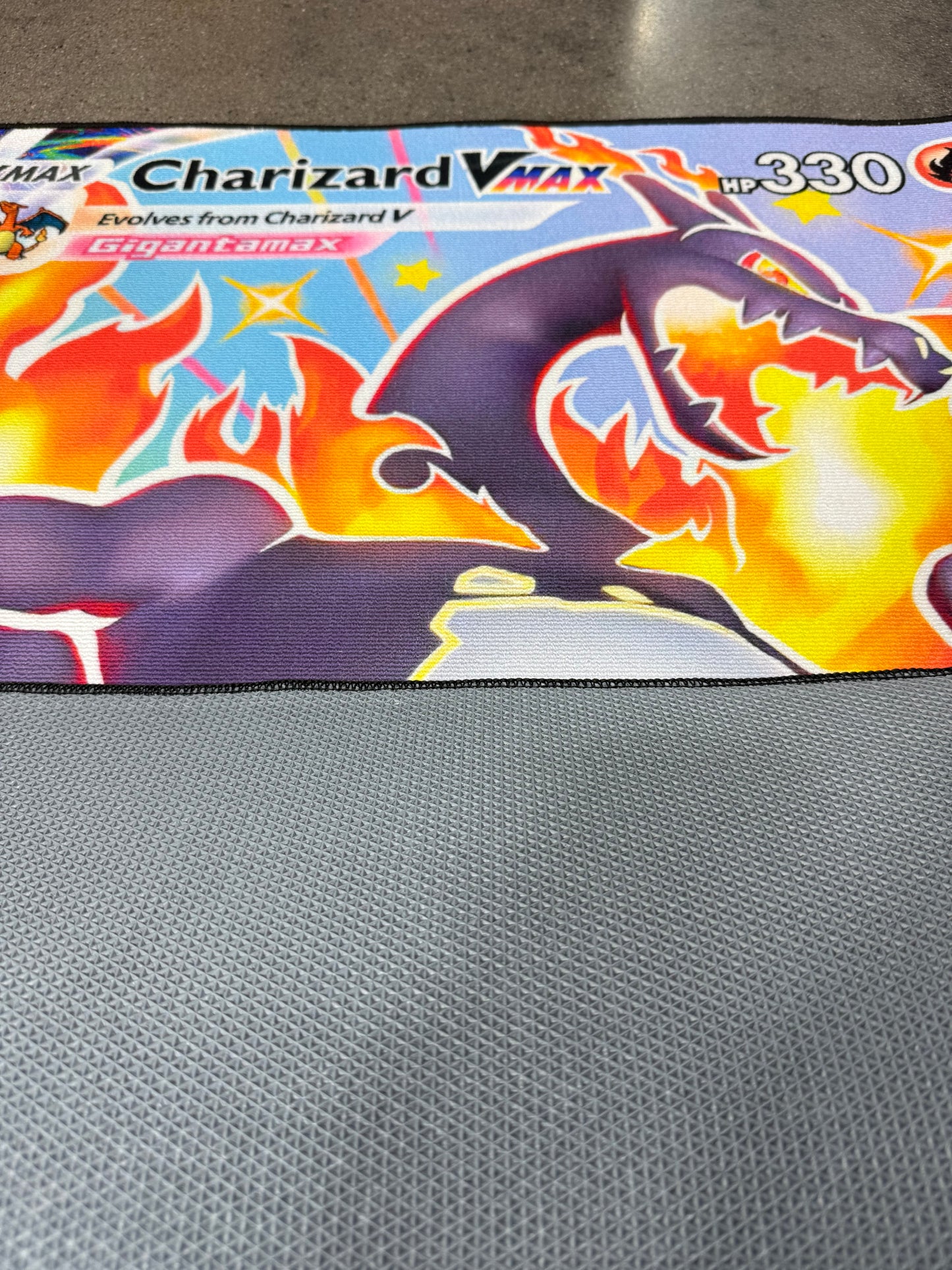 Charizard Vmax Area Rugs 3D Print Large Carpet Anime Card Rugs for Boys Girls Kids Bedroom Non-Slip Floor Mat for Living Room Home Decor Rug 2' x 3'