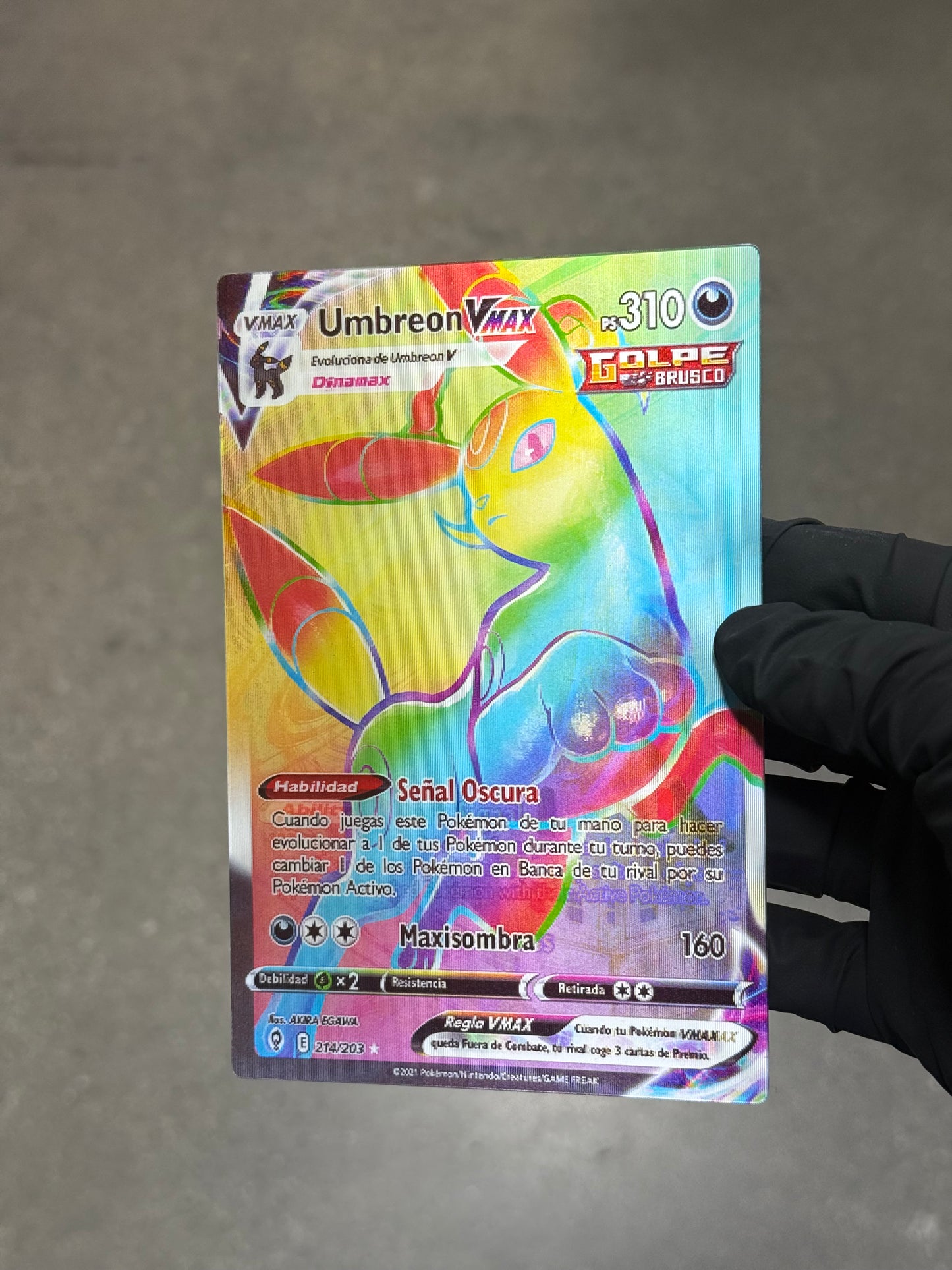Umbreon Vmax Anime 3D Motion Waterproof Sticker Pokemon