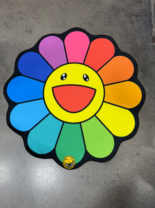 Color Flower Hypebeast  3ft x 3ft Area Rugs 3D Print Large Carpet Anime Card Rugs for Boys Girls Kids Bedroom Non-Slip Floor Mat for Living Room Home Decor Rug