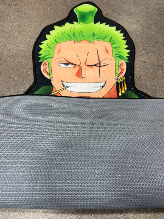 Anime Cartoon One piece Zoroo Area Rugs 3D Print Large Carpet Anime Card Rugs for Boys Girls Kids Bedroom Non-Slip Floor Mat for Living Room Home Decor Rug 2' x 3'