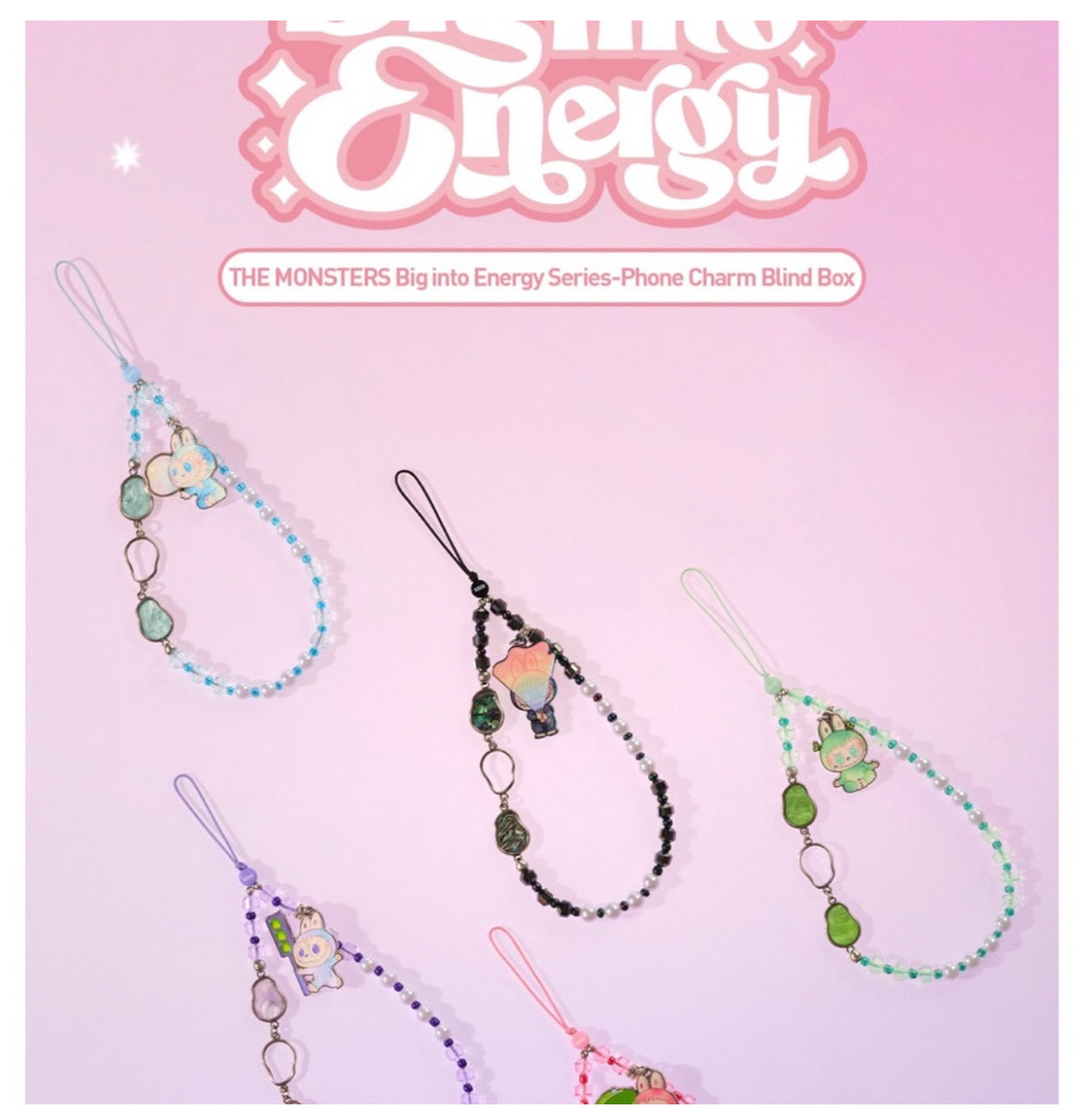 BIG INTO ENERGY PHONE CHARMS Authentic. (Price for 1 Surprise box)