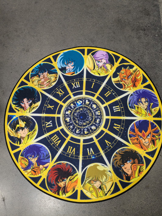 Saint Seiya Anime Cartoon Area Rugs 3D Print Large Carpet Bedroom Non-Slip Floor Mat for Living Room Home Decor Rug 2' x 3'