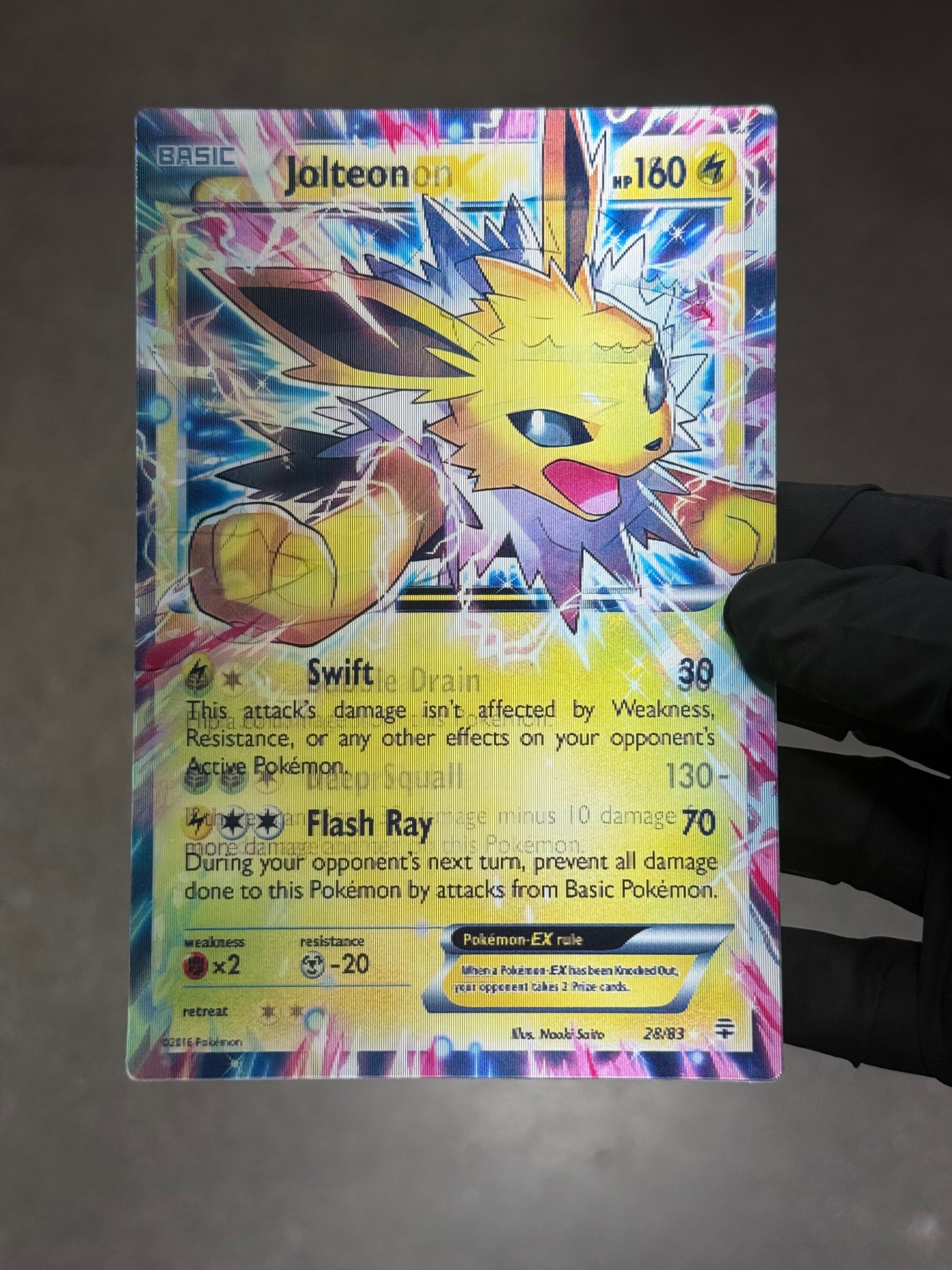 Leafeon , Vaporeon  , Jolteon  Anime 3D Motion Waterproof Sticker Pokemon