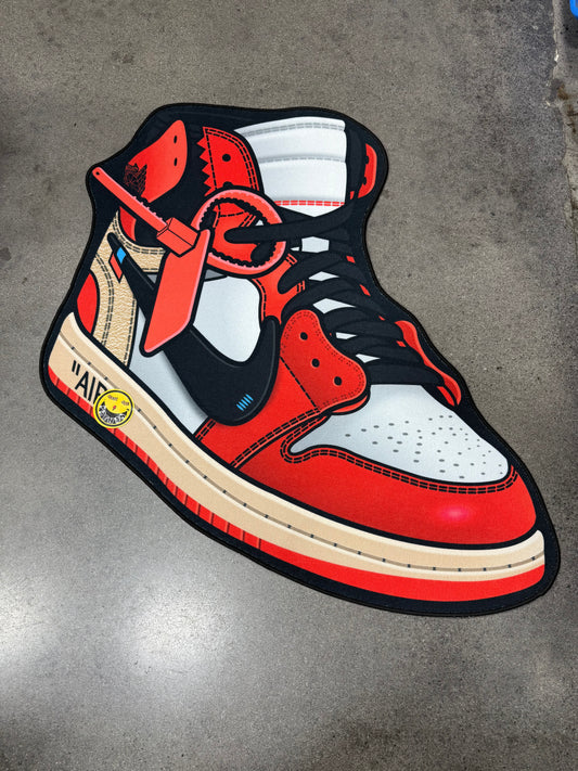 Sneaker Off Area Rugs 3D Print Large Carpet Anime Card Rugs for Boys Girls Kids Bedroom Non-Slip Floor Mat for Living Room Home Decor Rug 3 ftx 3'ft