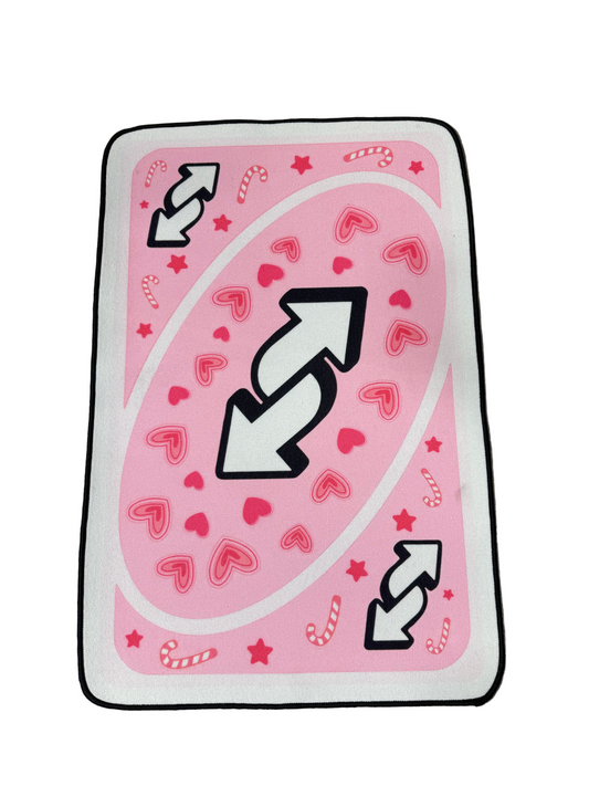 Pink Reverse card Rug