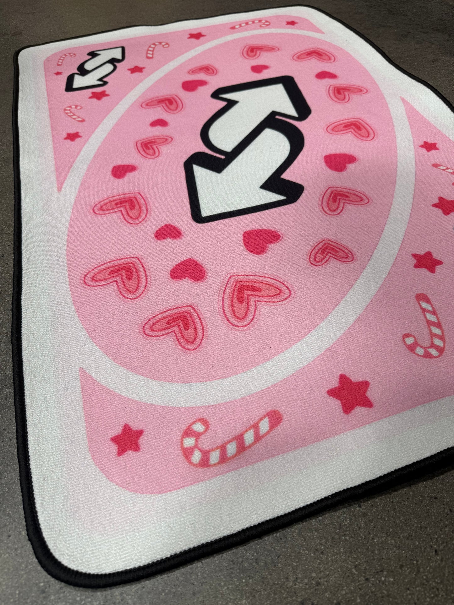 Pink Reverse card Rug